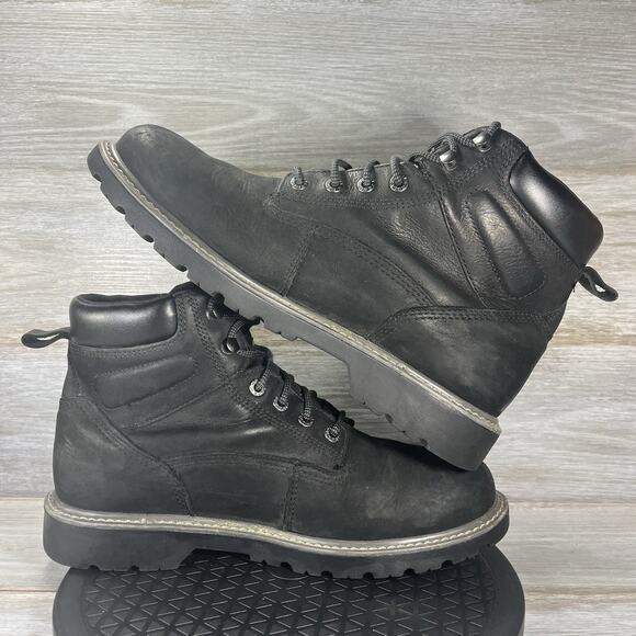 Wolverine Men's Floorhand Waterproof Black Leather Work Boots Size 12 M - Picture 7 of 8